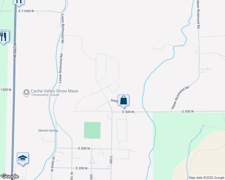 map of restaurants, bars, coffee shops, grocery stores, and more near 299 Chokecherry Circle in Richmond