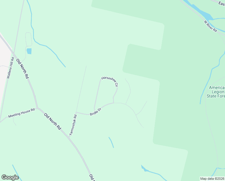 map of restaurants, bars, coffee shops, grocery stores, and more near 48 Horseshoe Circle in Barkhamsted