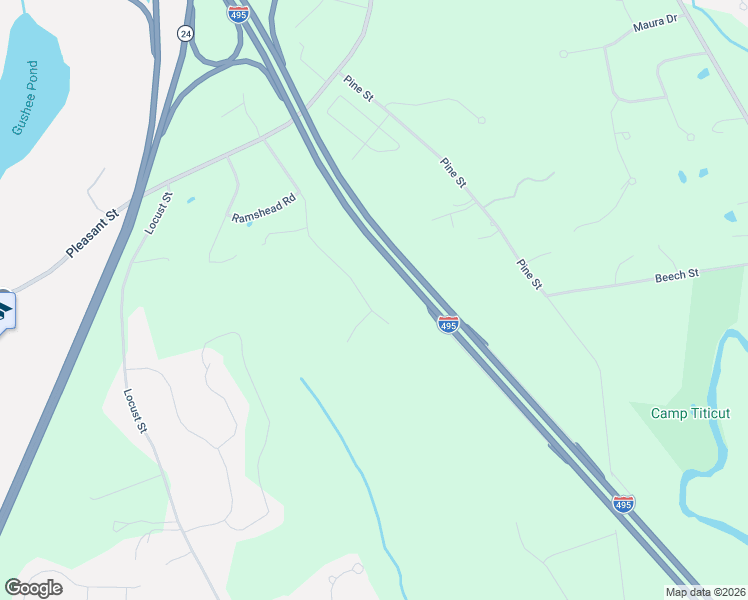 map of restaurants, bars, coffee shops, grocery stores, and more near Blue Star Memorial Highway in Raynham