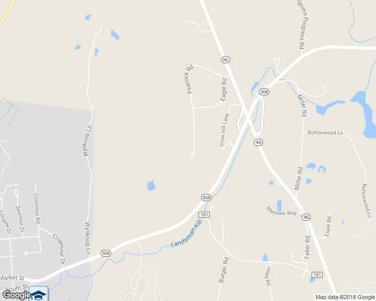 map of restaurants, bars, coffee shops, grocery stores, and more near 35 Peacock Rd in Rhinebeck