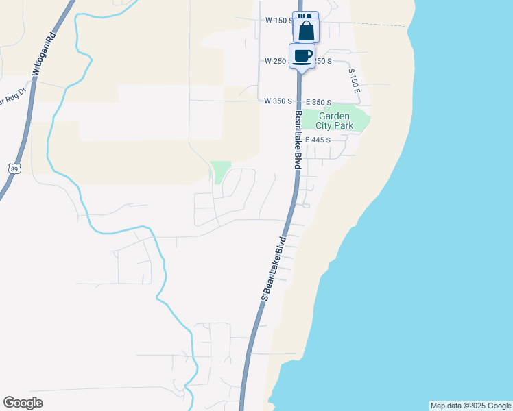 map of restaurants, bars, coffee shops, grocery stores, and more near 619 South Stump Hollow Road in Garden City