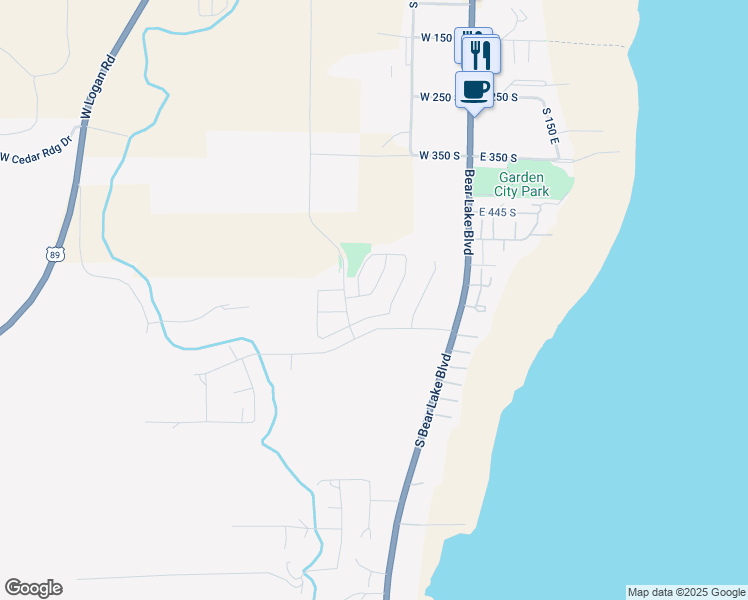 map of restaurants, bars, coffee shops, grocery stores, and more near 594 Aspen Drive in Garden City