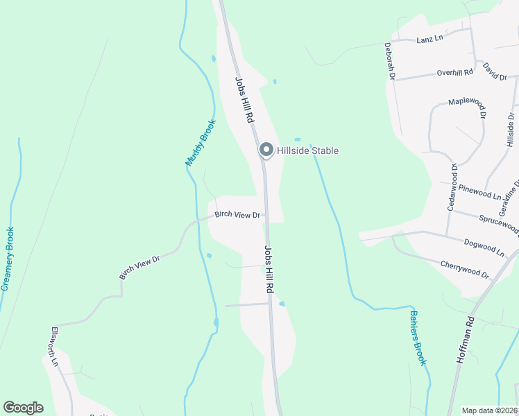 map of restaurants, bars, coffee shops, grocery stores, and more near 260 Jobs Hill Road in Ellington