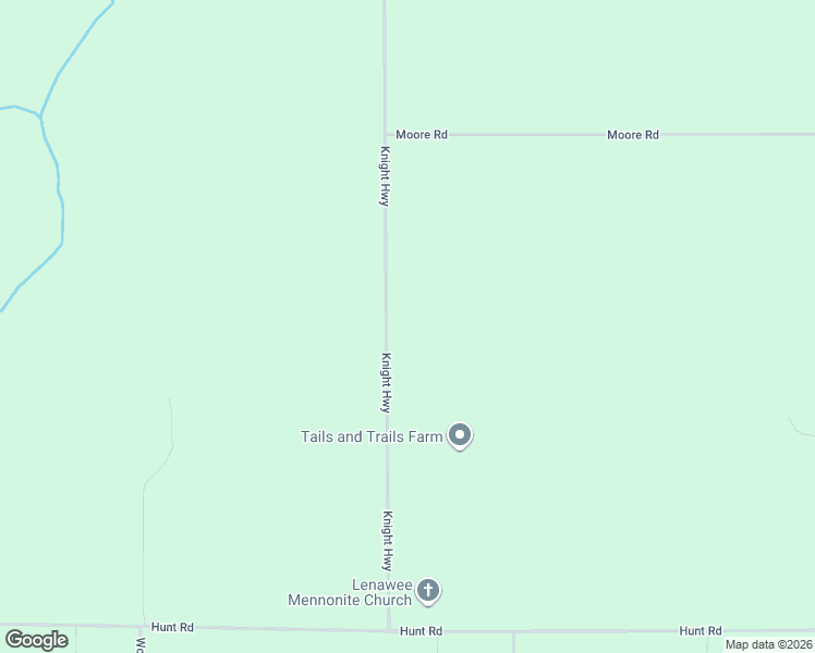 map of restaurants, bars, coffee shops, grocery stores, and more near 3508 Knight Highway in Adrian