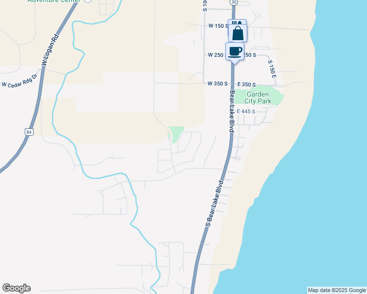 map of restaurants, bars, coffee shops, grocery stores, and more near 583 Aspen Drive in Garden City