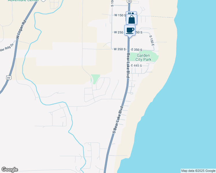 map of restaurants, bars, coffee shops, grocery stores, and more near 619 South Stump Hollow Road in Garden City