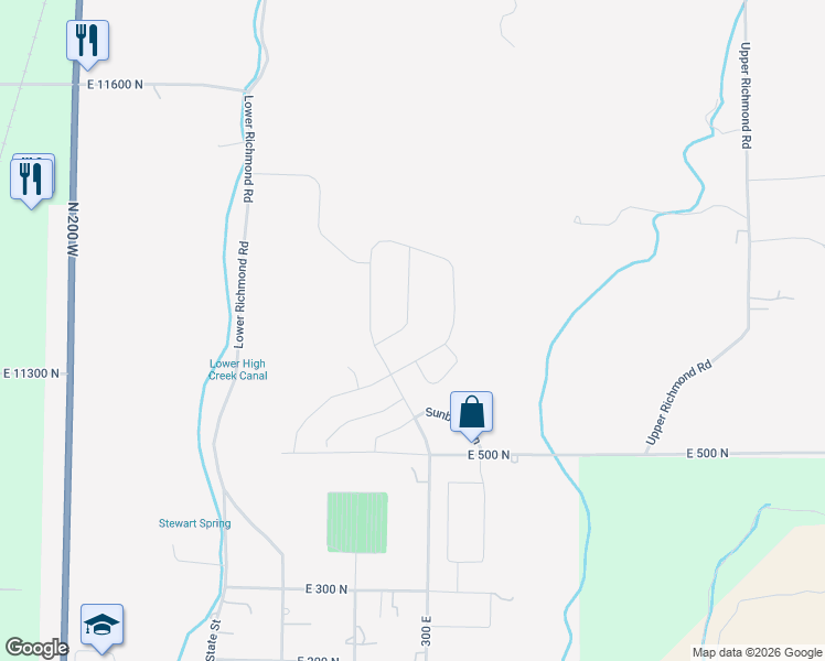 map of restaurants, bars, coffee shops, grocery stores, and more near 652 Cherry Ridge Lane in Richmond