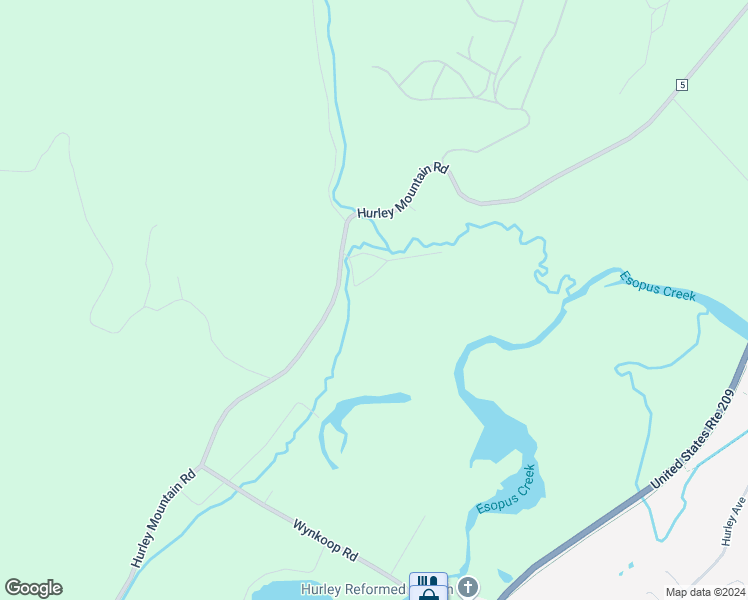 map of restaurants, bars, coffee shops, grocery stores, and more near 1403 County Road 5 in Hurley