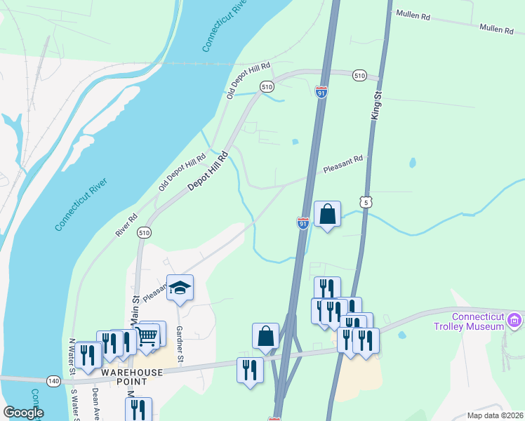 map of restaurants, bars, coffee shops, grocery stores, and more near 37 Pleasant Road in Enfield