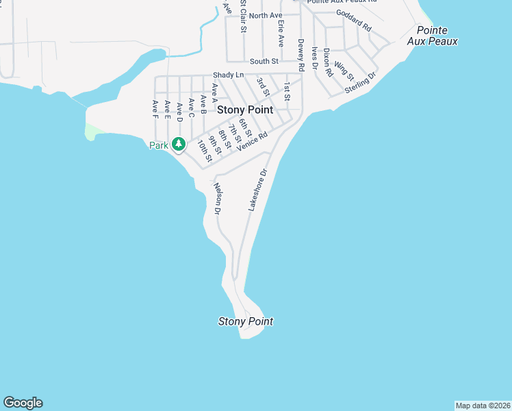 map of restaurants, bars, coffee shops, grocery stores, and more near 3938 Lakeshore Drive in Monroe County