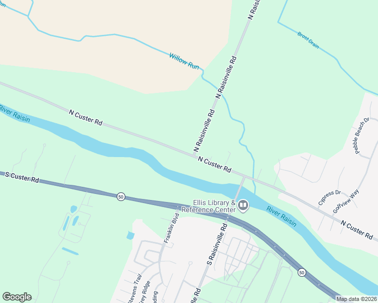 map of restaurants, bars, coffee shops, grocery stores, and more near in Monroe County