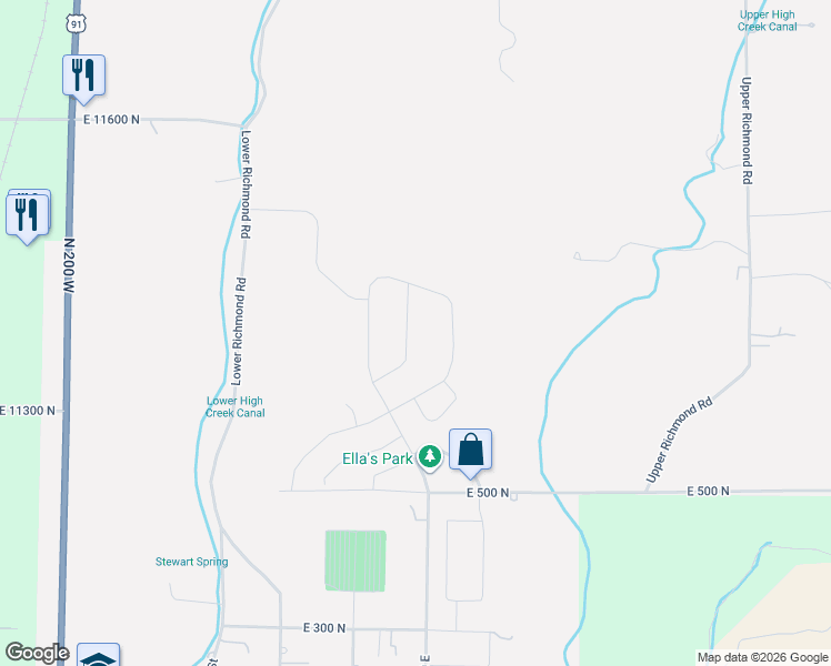 map of restaurants, bars, coffee shops, grocery stores, and more near 670 Cherry Ridge Lane in Richmond