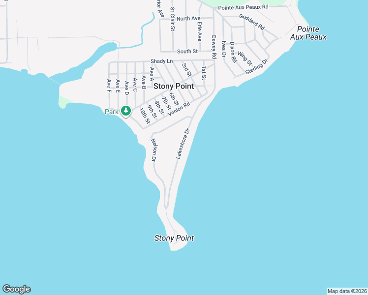 map of restaurants, bars, coffee shops, grocery stores, and more near 3938 Lakeshore Drive in Monroe County
