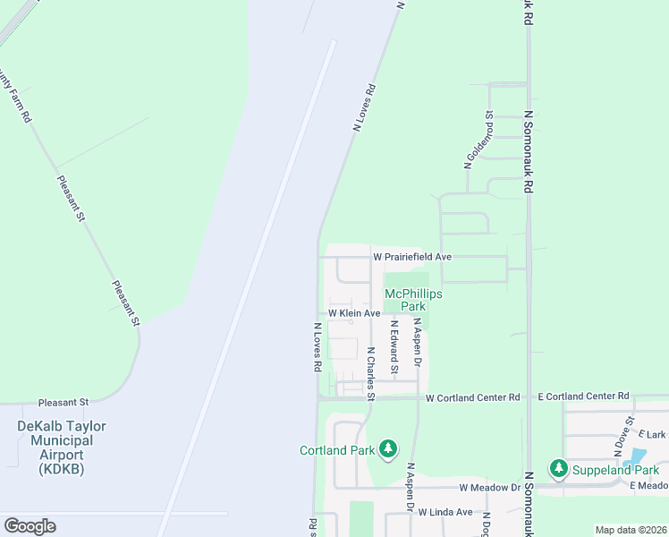 map of restaurants, bars, coffee shops, grocery stores, and more near 575 North Strack Street in Cortland