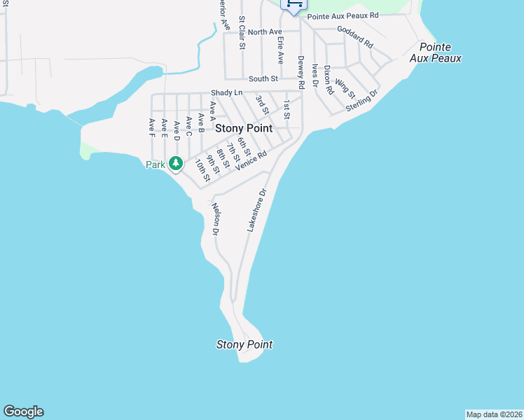 map of restaurants, bars, coffee shops, grocery stores, and more near 4024 Lakeshore Drive in Monroe County