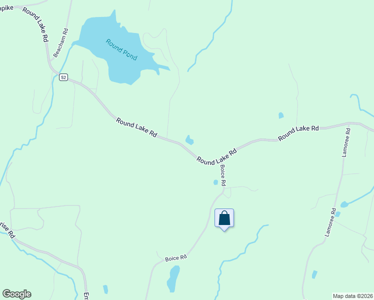 map of restaurants, bars, coffee shops, grocery stores, and more near 301 Round Lake Road in Rhinebeck
