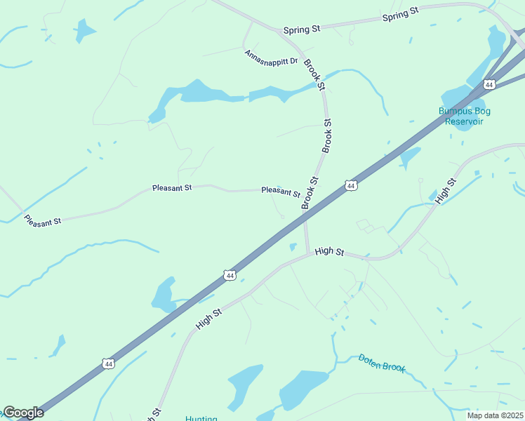 map of restaurants, bars, coffee shops, grocery stores, and more near 18 Pleasant Street in Carver