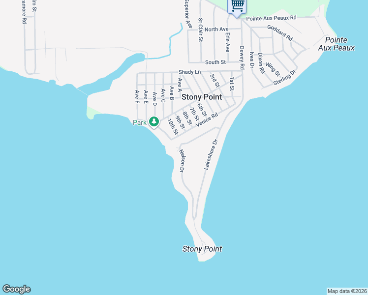 map of restaurants, bars, coffee shops, grocery stores, and more near 5724 Nelson Drive in Monroe County