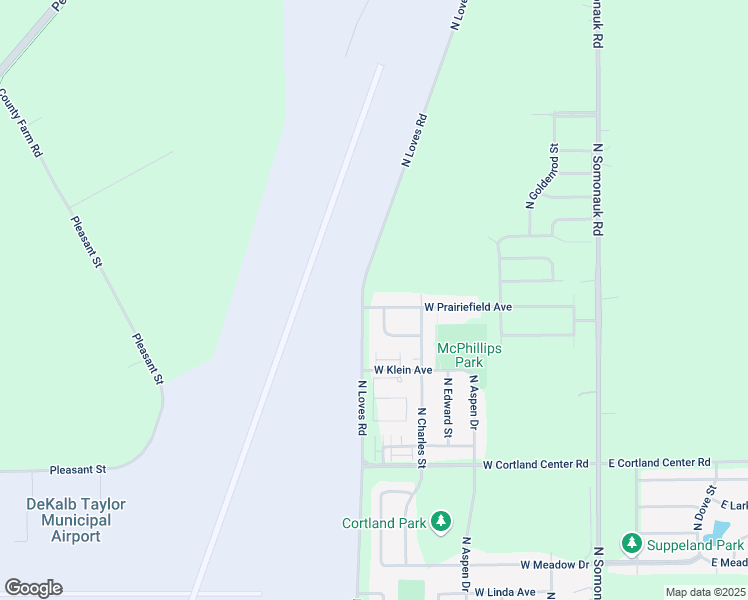 map of restaurants, bars, coffee shops, grocery stores, and more near 247 West Prairiefield Avenue in Cortland