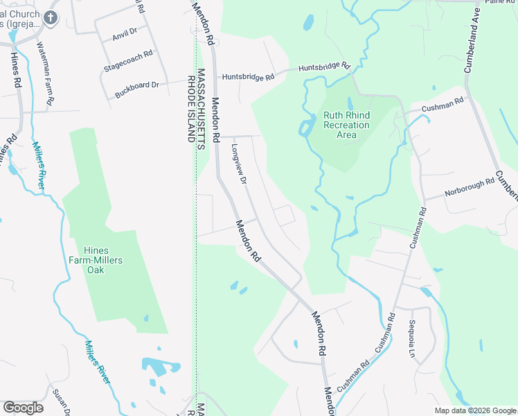 map of restaurants, bars, coffee shops, grocery stores, and more near 973 Longview Drive in North Attleborough