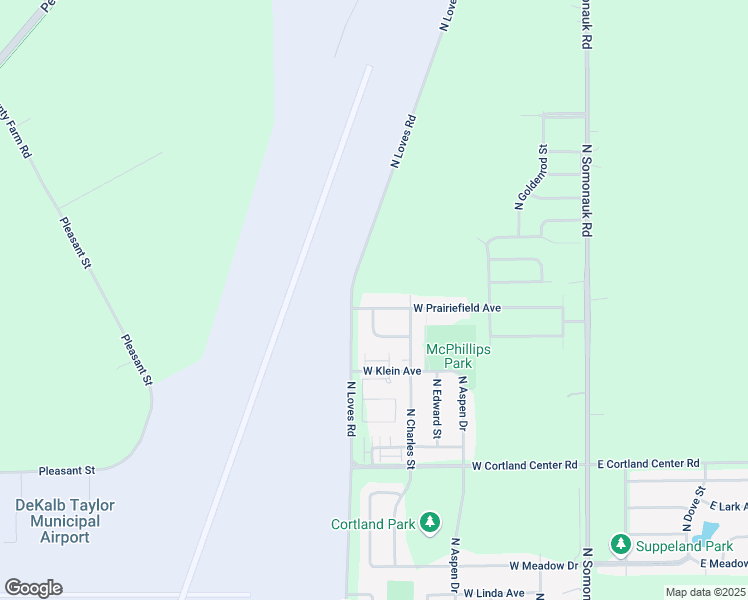 map of restaurants, bars, coffee shops, grocery stores, and more near 247 W Prairiefield Ave in Cortland