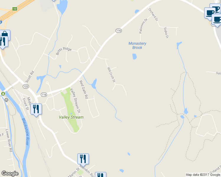 map of restaurants, bars, coffee shops, grocery stores, and more near 26 Will Croft Street in Cumberland