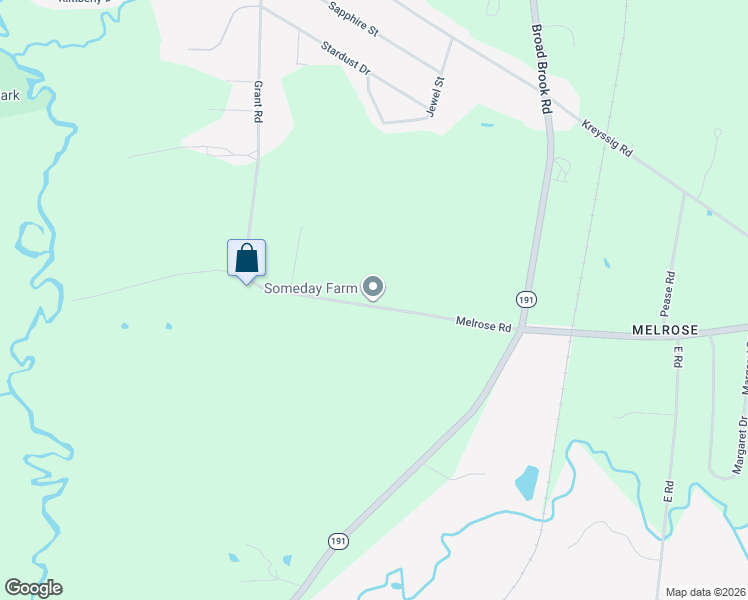 map of restaurants, bars, coffee shops, grocery stores, and more near 153 Melrose Road in East Windsor