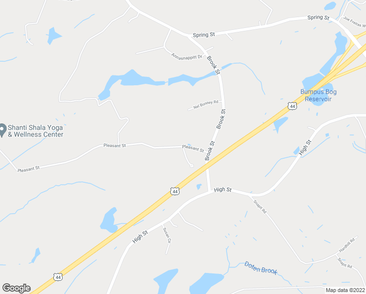 map of restaurants, bars, coffee shops, grocery stores, and more near 52 Pleasant Street in Carver