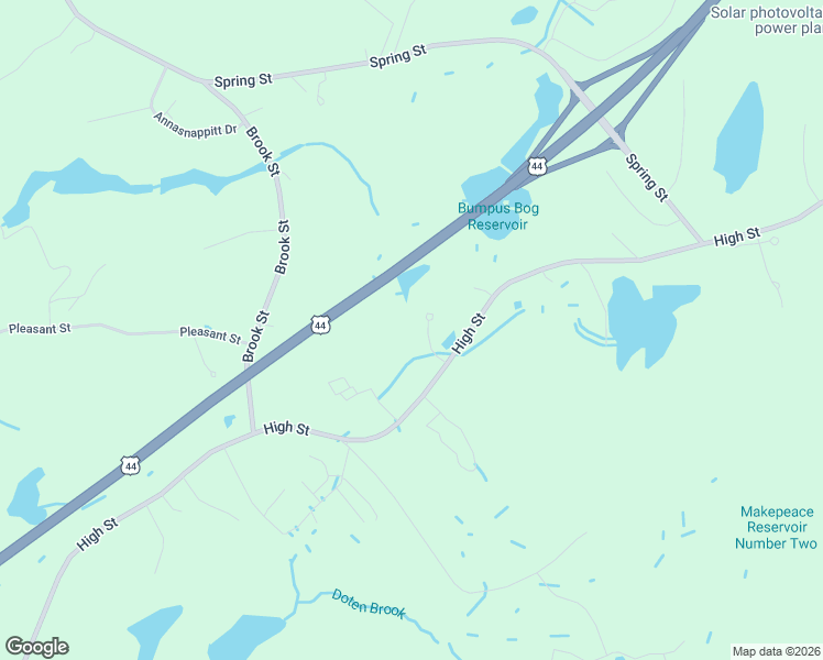 map of restaurants, bars, coffee shops, grocery stores, and more near 6 Ewell Street in Carver