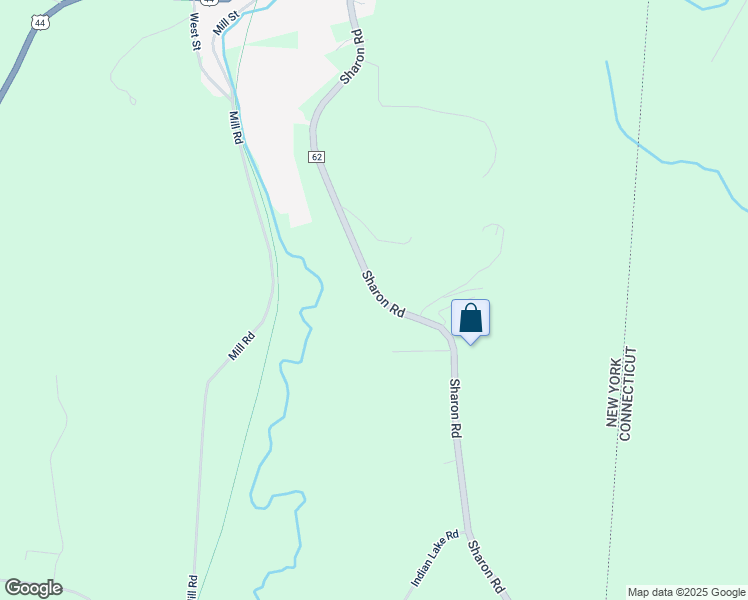 map of restaurants, bars, coffee shops, grocery stores, and more near 202 Sharon Road in Millerton