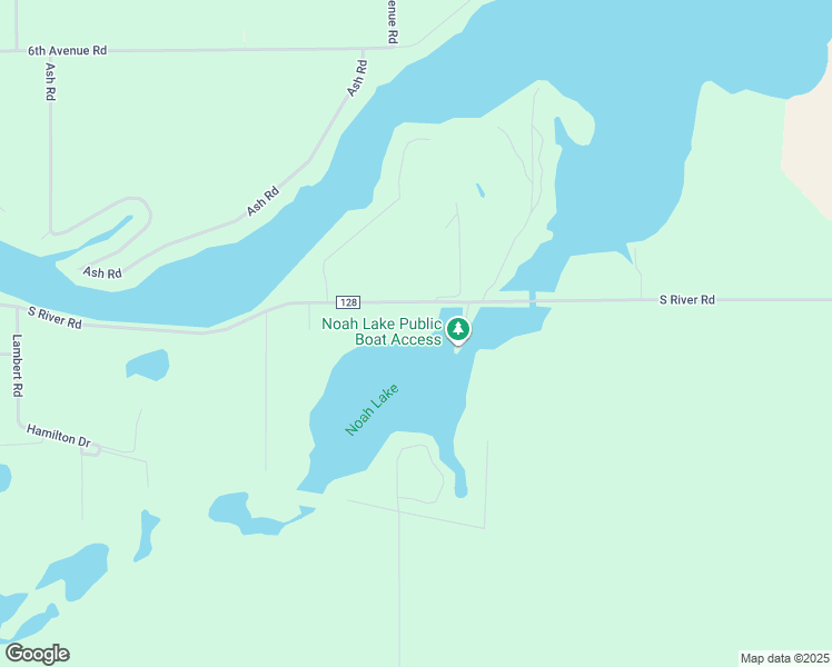 map of restaurants, bars, coffee shops, grocery stores, and more near 18789 South River Road in Three Rivers