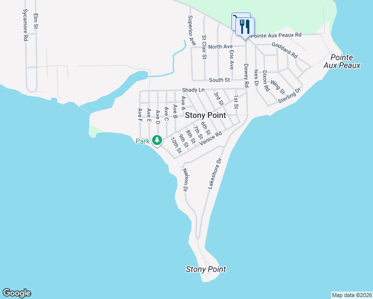 map of restaurants, bars, coffee shops, grocery stores, and more near 4107 8th Street in Monroe County