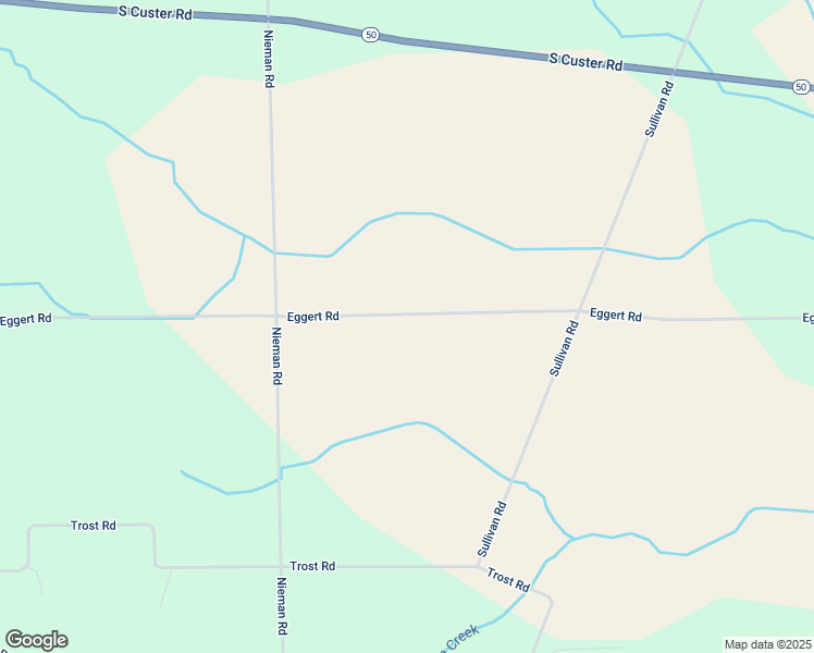 map of restaurants, bars, coffee shops, grocery stores, and more near 11445 Eggert Road in Ida