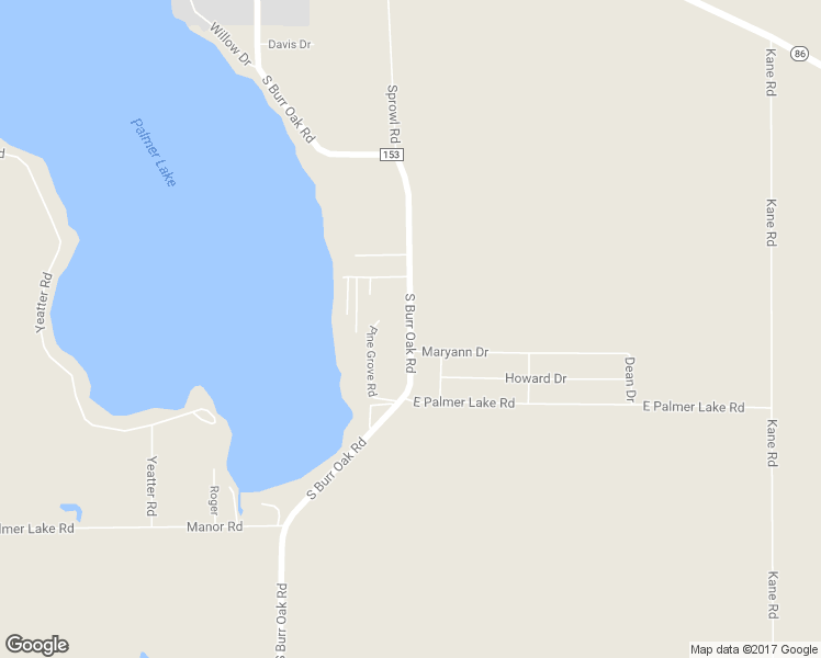 map of restaurants, bars, coffee shops, grocery stores, and more near 59118 South Burr Oak Road in Colon