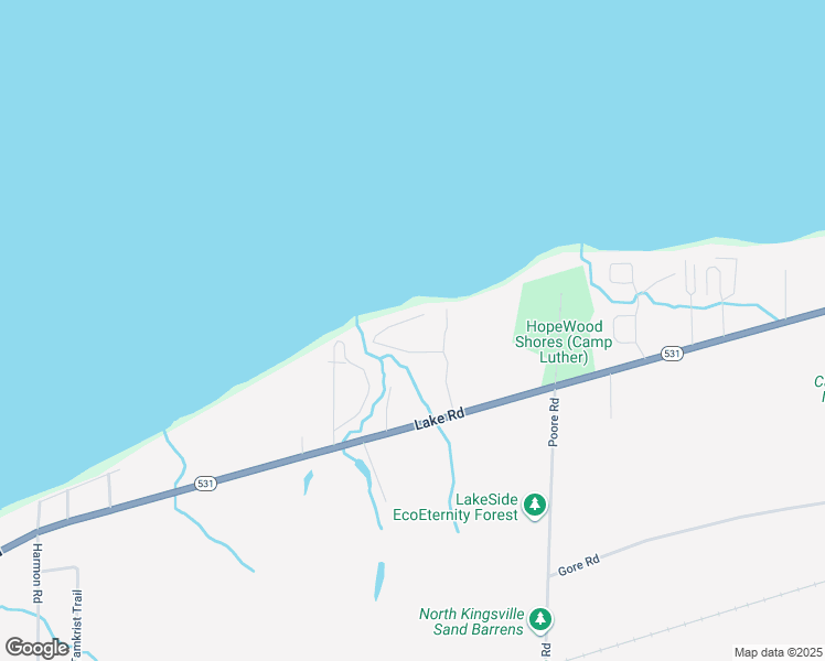 map of restaurants, bars, coffee shops, grocery stores, and more near 3745 Lancashire Drive in Conneaut