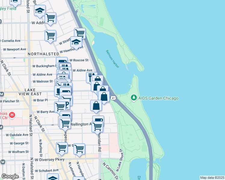 Lakefront Trail Chicago IL Walk - Lng= 87.6374998