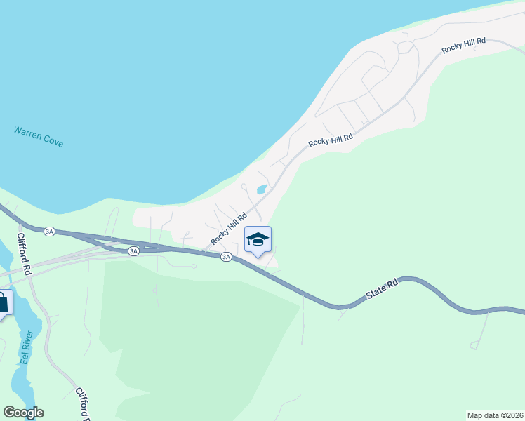 map of restaurants, bars, coffee shops, grocery stores, and more near 59 Rocky Hill Road in Plymouth