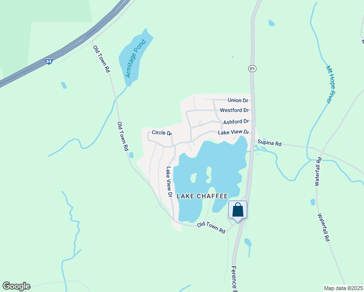 map of restaurants, bars, coffee shops, grocery stores, and more near 73 Lake View Drive in Ashford