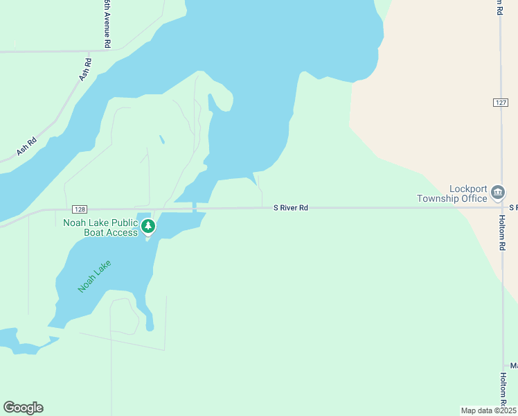 map of restaurants, bars, coffee shops, grocery stores, and more near 19243 South River Road in Three Rivers
