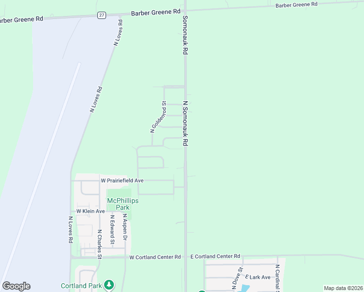 map of restaurants, bars, coffee shops, grocery stores, and more near 9 West Winterberry Avenue in Cortland