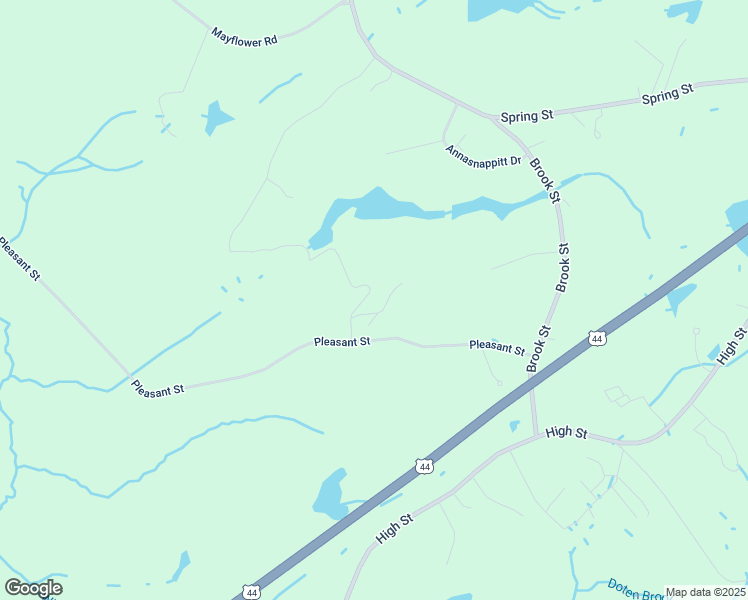 map of restaurants, bars, coffee shops, grocery stores, and more near 27 Pleasant Street in Carver