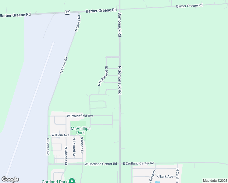 map of restaurants, bars, coffee shops, grocery stores, and more near 9 West Winterberry Avenue in Cortland