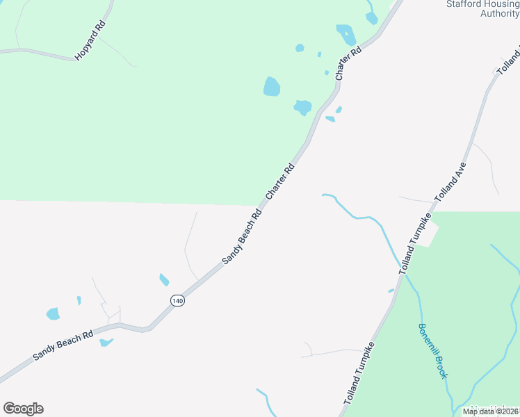 map of restaurants, bars, coffee shops, grocery stores, and more near 13 Sandy Beach Road in Ellington