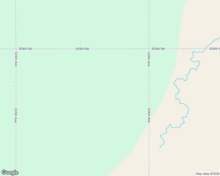 map of restaurants, bars, coffee shops, grocery stores, and more near 83575 536th Avenue in Tilden