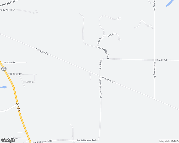 map of restaurants, bars, coffee shops, grocery stores, and more near 6238 Pokagon Road in Berrien Springs