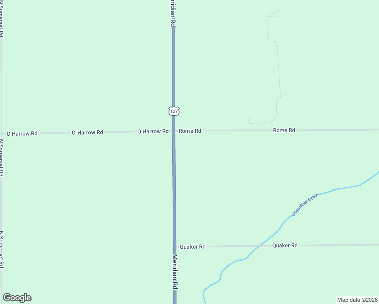map of restaurants, bars, coffee shops, grocery stores, and more near 2951 North Meridian Road in Hudson