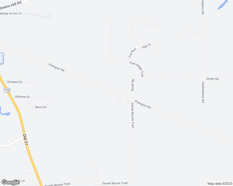 map of restaurants, bars, coffee shops, grocery stores, and more near 6229 Pokagon Road in Berrien Springs