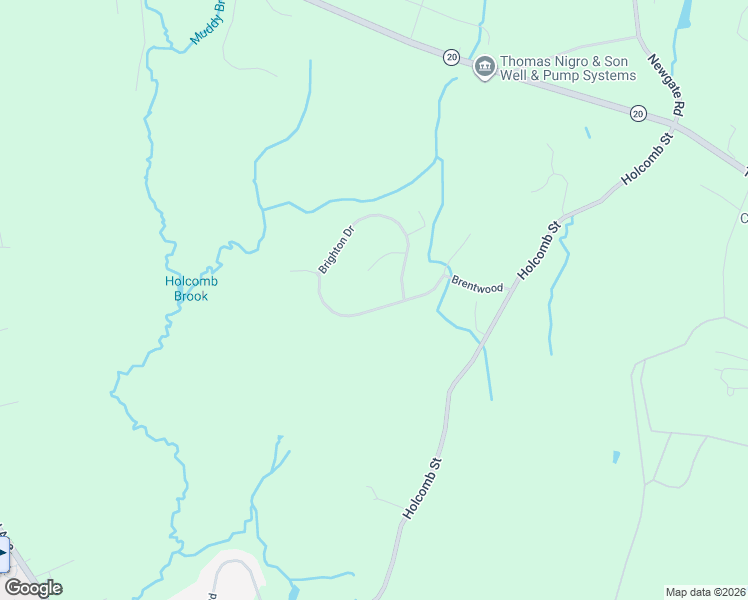 map of restaurants, bars, coffee shops, grocery stores, and more near 16 Brighton Drive in East Granby