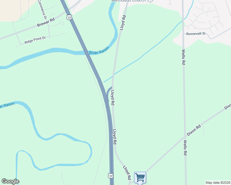 map of restaurants, bars, coffee shops, grocery stores, and more near 1353 West Lloyd Road in Dundee