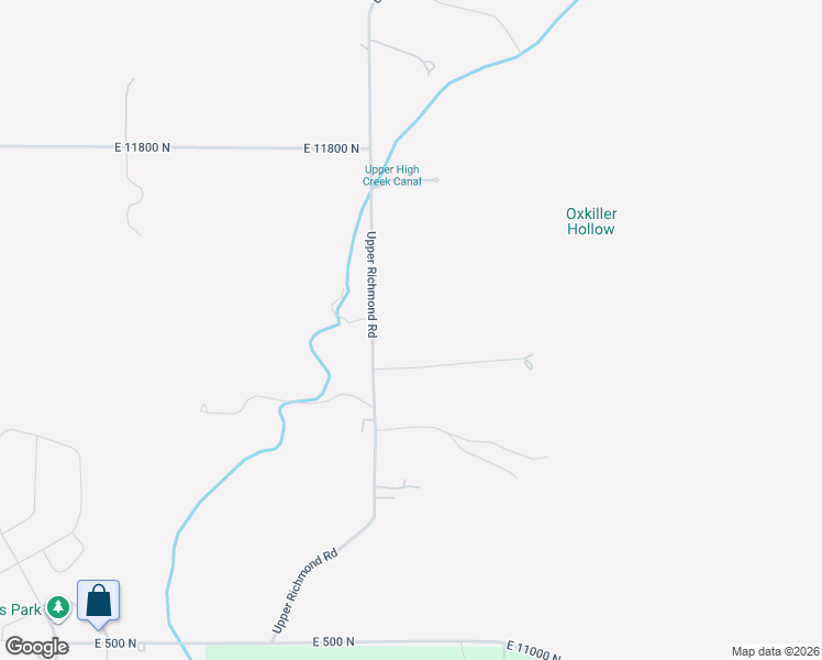 map of restaurants, bars, coffee shops, grocery stores, and more near 11420 North 2000 East in Richmond